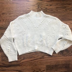 Cream knit sweater Kendall & Kylie